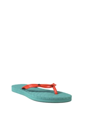 Chinelo Azul com Tira Laranja, Feel the Nature
