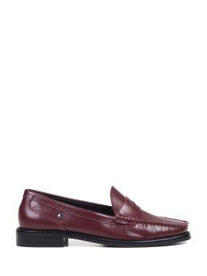 Loafer Col em Pele Bordeaux