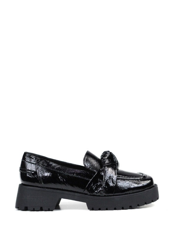 Loafer Dam Preto em Pele