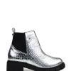 Bota Mad em Pele Silver