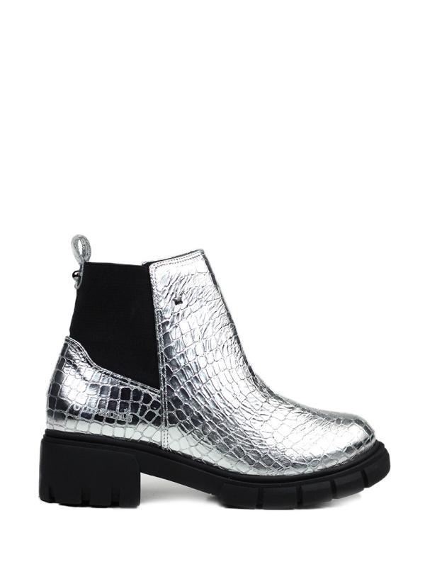 Bota Mad em Pele Silver