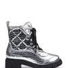 Bota Mad em Pele Silver