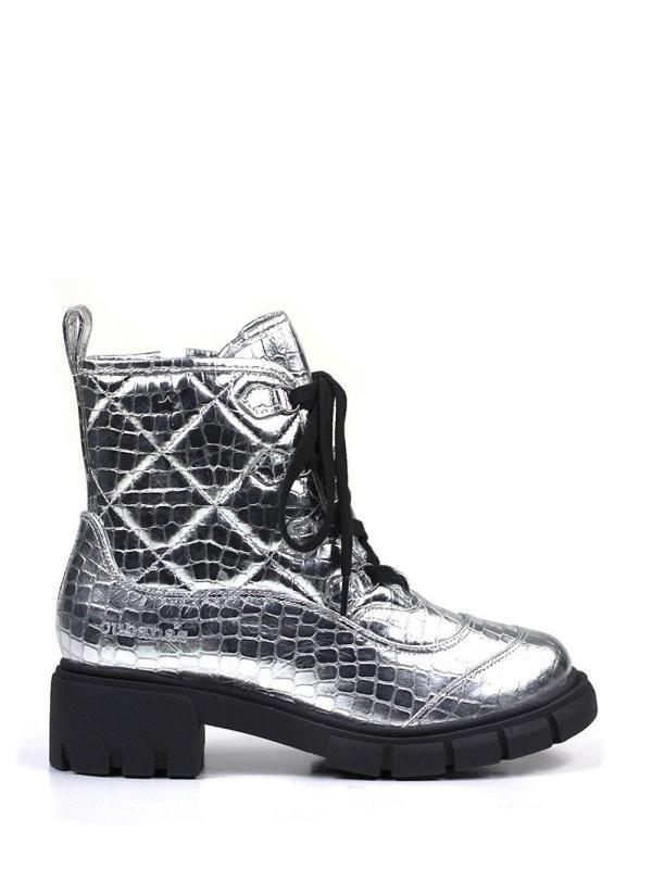 Bota Mad em Pele Silver