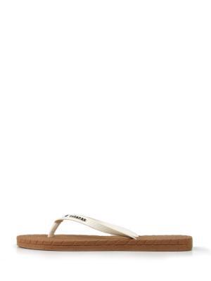 Chinelo Feel The Nature Camel e Off-White