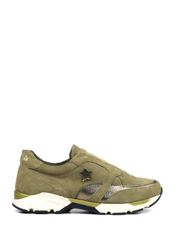 Ténis Run em Camurça Beige
