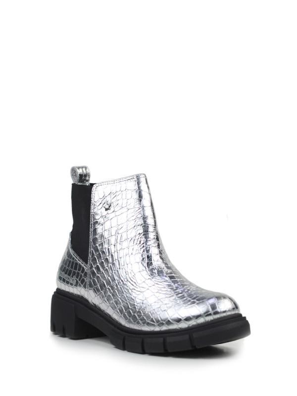 Bota Mad em Pele Silver