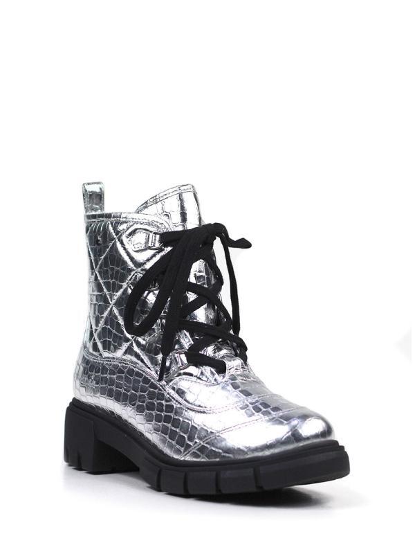 Bota Mad em Pele Silver