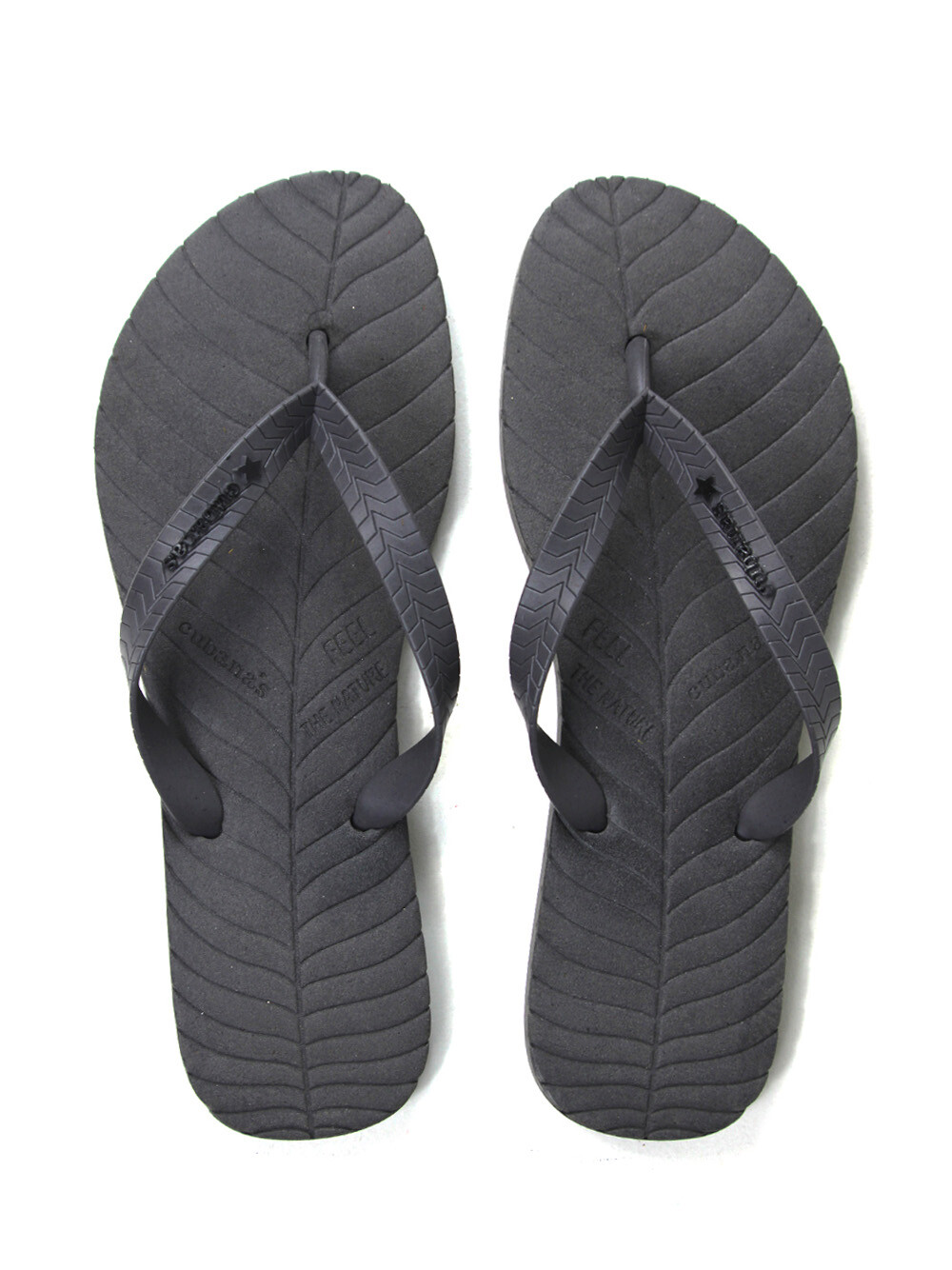 Slipper in Grey Feel the Nature Men Cubanas Shoes