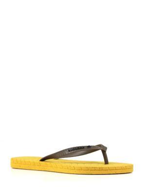 Chinelo Feel The Nature Amarelo e Preto