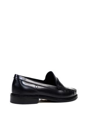Loafer Col Preto em Pele