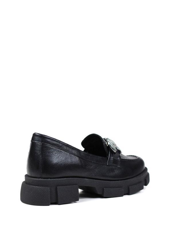 Loafer Fell Preto em Pele