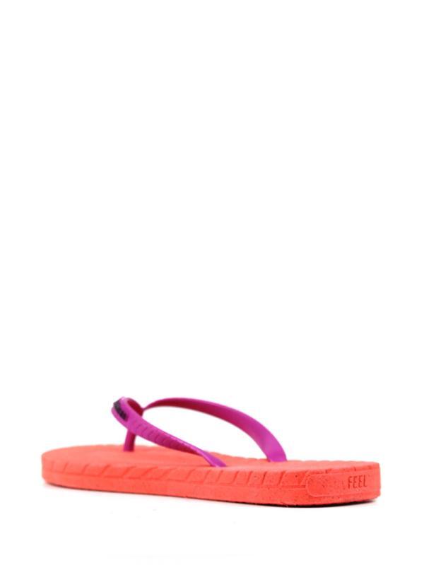 Chinelo Feel The Nature Laranja e Rosa