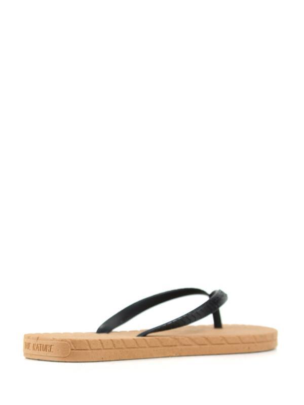 Chinelo Feel The Nature Beige e Preto