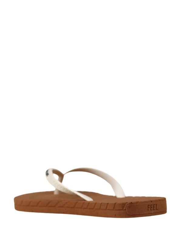 Chinelo Feel The Nature Camel e Off-White