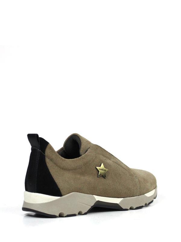 Ténis Run em Camurça Beige