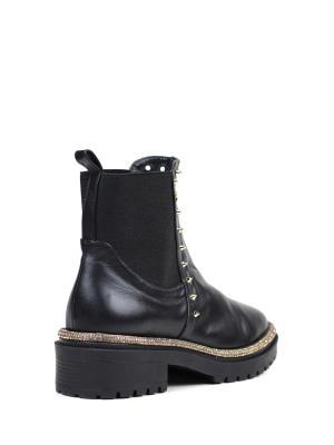 Bota Vic Preta em Pele