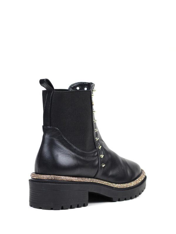 Bota Vic Preta em Pele