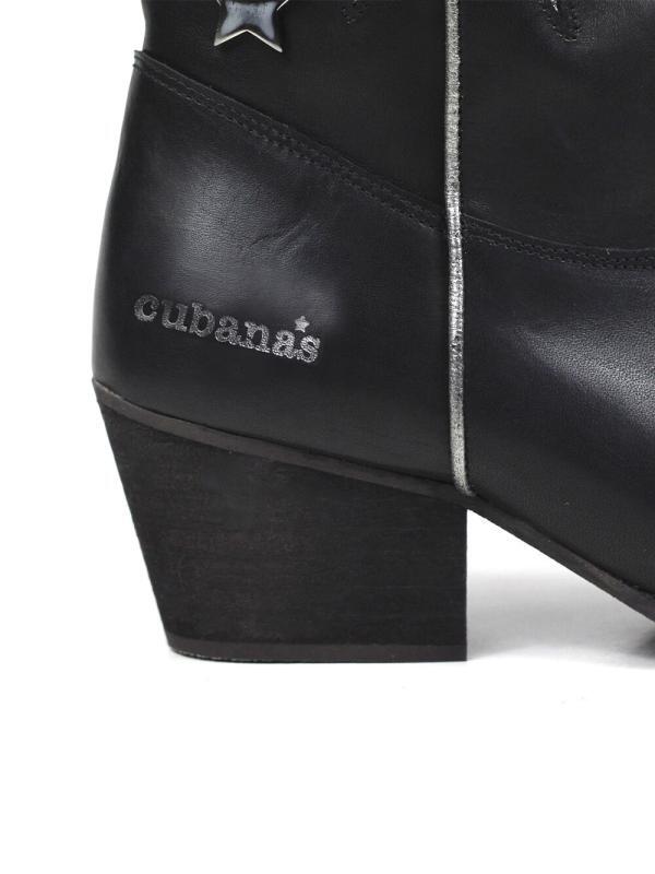 Bota Bull Preta em Pele