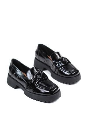 Loafer Dam Preto em Pele