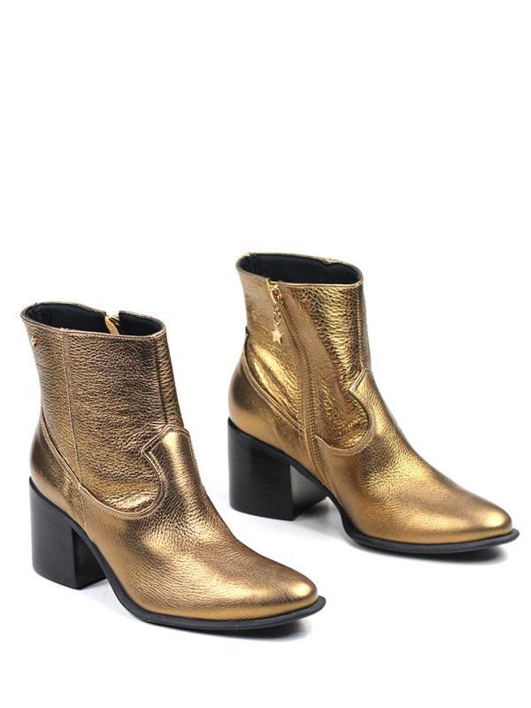 Bota Ful em Pele Gold