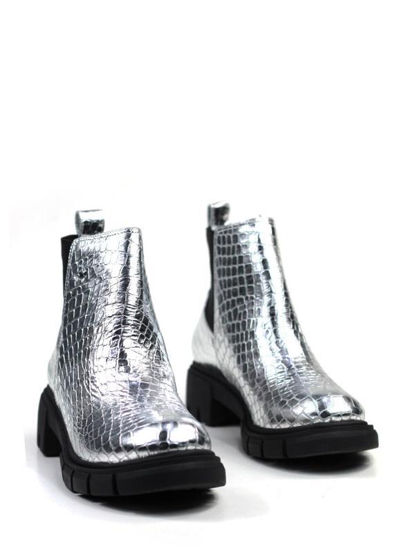 Bota Mad em Pele Silver