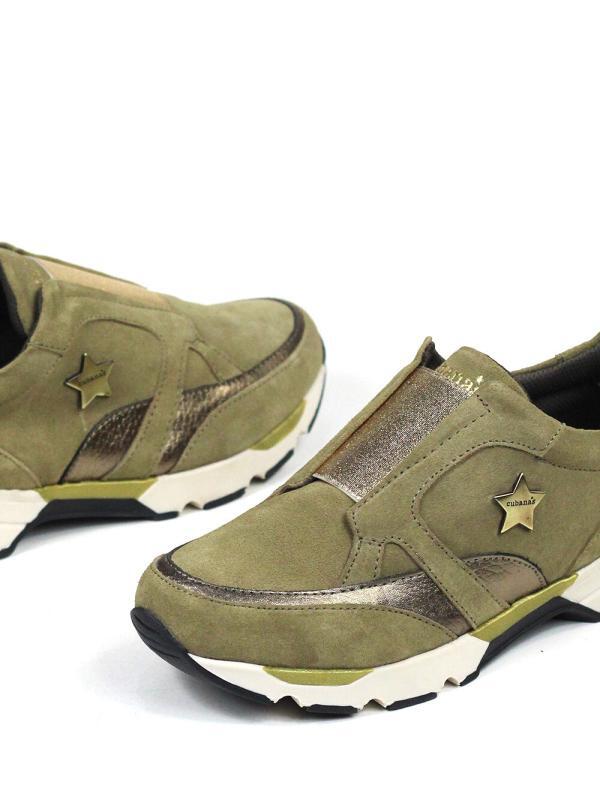 Ténis Run em Camurça Beige