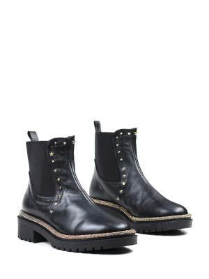 Bota Vic Preta em Pele
