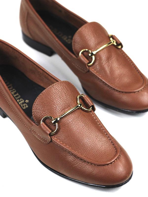 Loafer Ambro em Pele Castanha