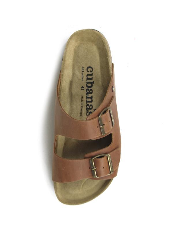Sandália Comporta Homem Pele Camel