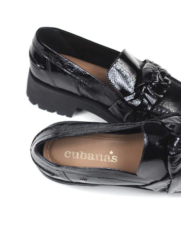 Loafer Dam Preto em Pele