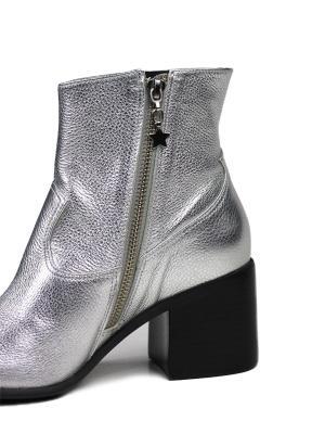 Bota Ful em Pele Silver