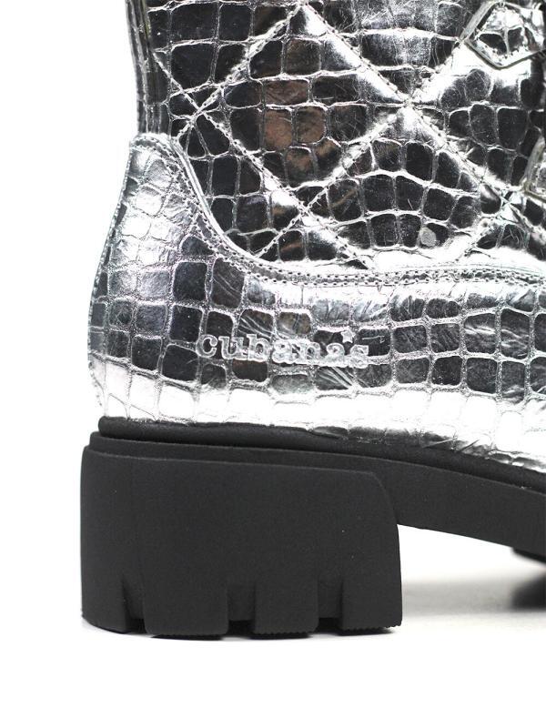 Bota Mad em Pele Silver