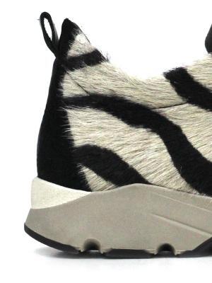 Ténis Run em Animal Print Branco