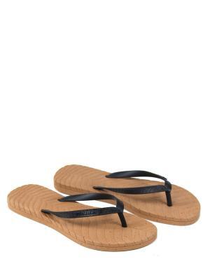 Chinelo Feel The Nature Beige e Preto