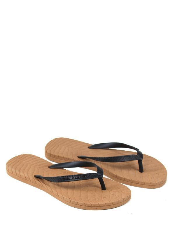 Chinelo Feel The Nature Beige e Preto