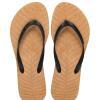 Chinelo Feel The Nature Beige e Preto