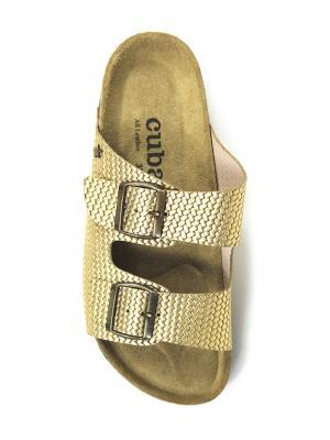 Sandália Comporta em Pele Gold Texturizada