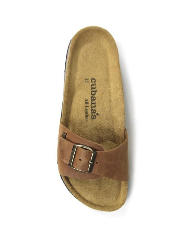 Sandália Comporta em Pele Camel