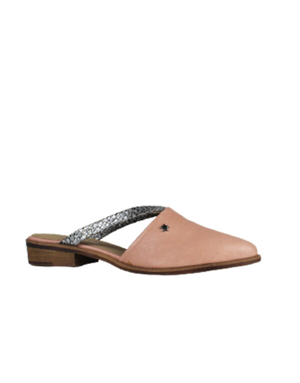 Mule Free em Pele Beige