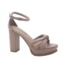 Sandália Mat em Pele Beige