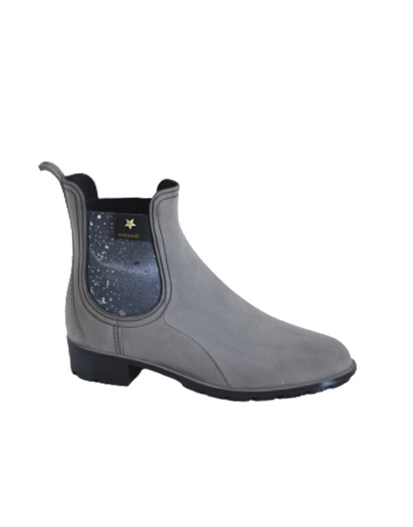 Galocha Rainy Acabamento Nobuckado Cinza