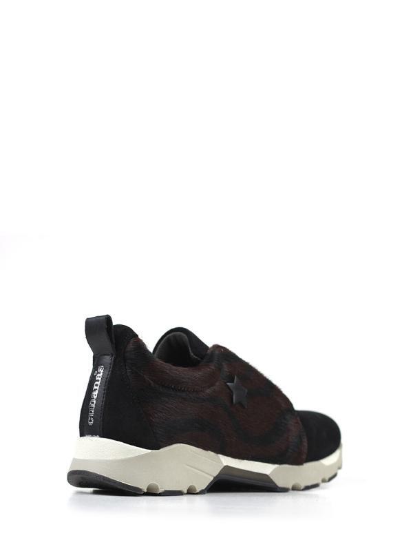 Ténis Run em Animal Print Castanho