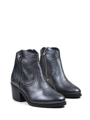 Bota Vitoria Pele Silver