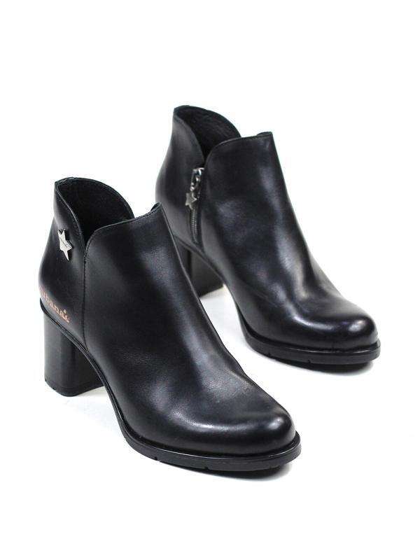 Bota Pull Preta Pele