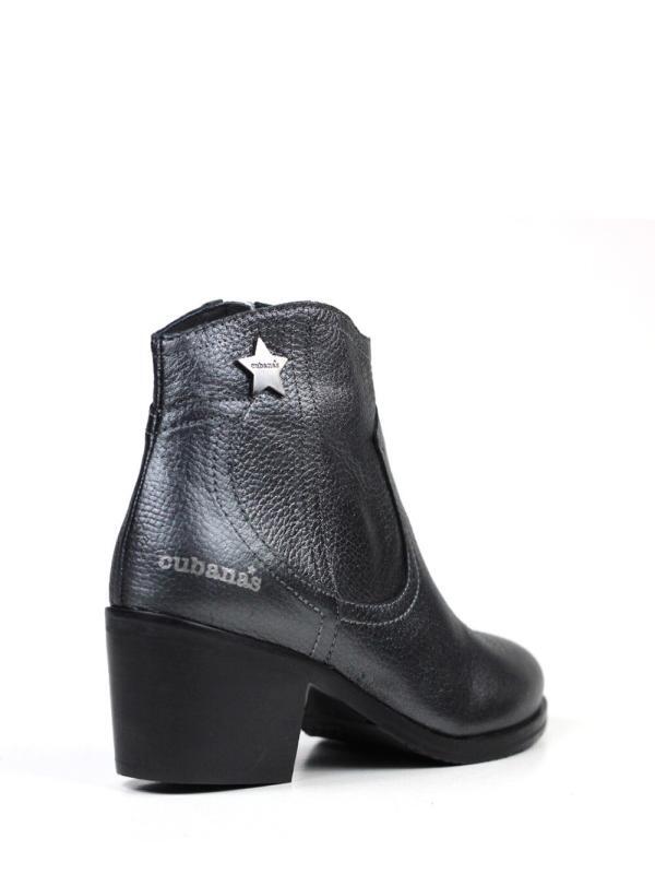 Bota Vitoria Pele Silver