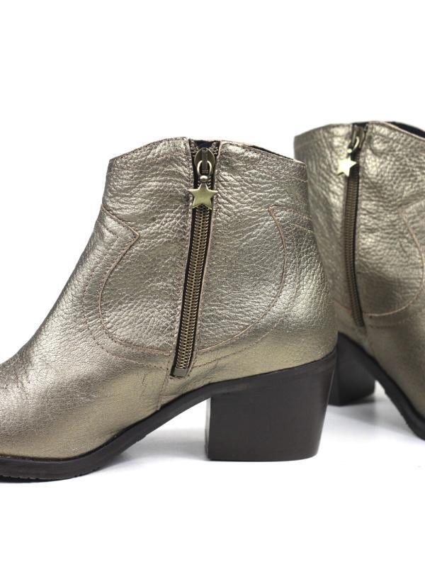 Bota Vitoria Pele Gold
