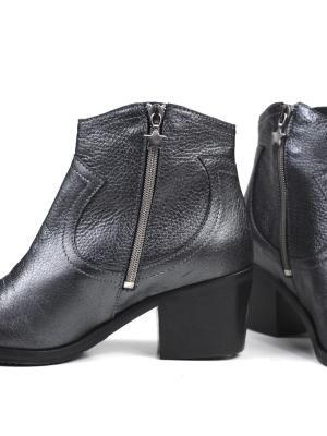 Bota Vitoria Pele Silver