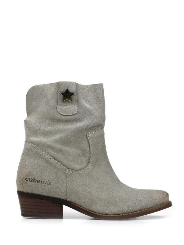 Bota Bell Camurça Cinza