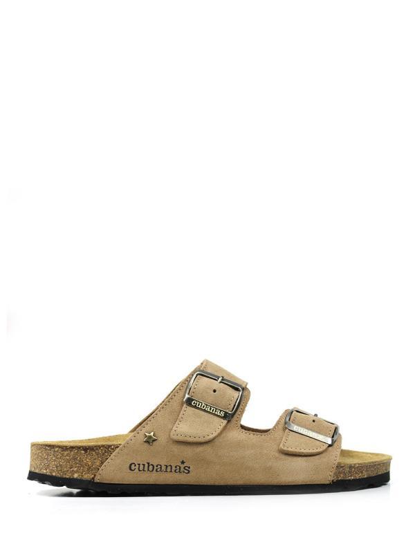 Sandália Comporta Camurça Beige
