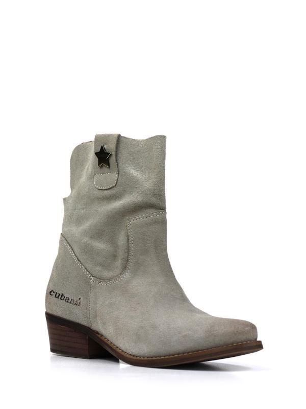 Bota Bell Camurça Cinza